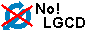No! LGCD